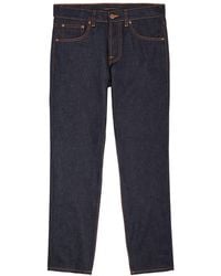 Nudie Jeans - Solid Ollie Slim Straight-Leg Jeans - Lyst