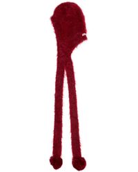 Acne Studios - Pom-Pom Brushed Mohair-Blend Hood - Lyst