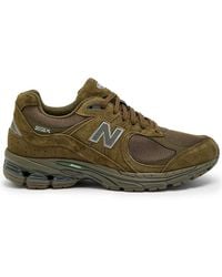 New Balance - 2002R Panelled Suede And Mesh-Knit Sneakers - Lyst