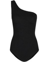 Hunza G - Coverage Nancy One-Shoulder Crinkle Swimsuit - Lyst