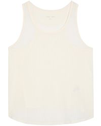 Literary Sport - Leni Perforated Stretch-Jersey Tank Top - Lyst