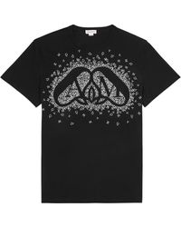Alexander McQueen - Exploded Charm Printed Cotton T-Shirt - Lyst