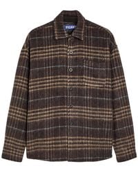 Picante - Rocco Plaid Wool-Blend Overshirt - Lyst