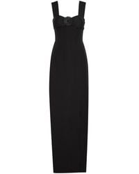 Patrick Mcdowell - Kathleen Floral-Appliquéd Wool-Blend Maxi Dress - Lyst