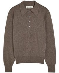 Rohe - Compact Wool And Cashmere-Blend Polo Top - Lyst