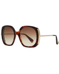 Max Mara - Malibu Oversized Round-frame Sunglasses - Lyst