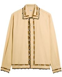 Bode - Bead-Embellished Cotton Shirt - Lyst
