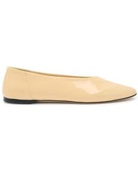 TOTEME - Slip Patent Leather Ballet Flats - Lyst