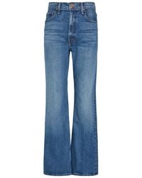 Mother - The Bookie Sneak Straight-Leg Denim Jeans - Lyst