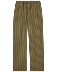 STAUD - Mateo Striped Linen Trousers - Lyst