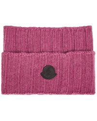 Moncler - Logo-Appliquéd Wool And Cashmere-Blend Collar - Lyst
