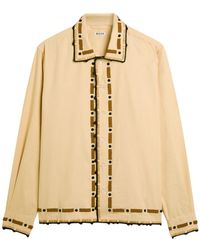Bode - Bead-Embellished Cotton Shirt - Lyst