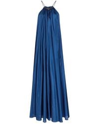 Zimmermann - Aster Gathered Silk Maxi Dress - Lyst