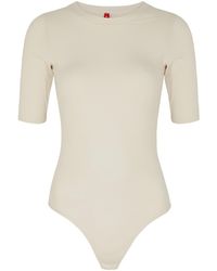 Spanx - Suit Yourself Ribbed Stretch-Jersey Bodysuit - Lyst