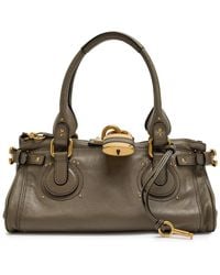 Chloé - Paddington Medium Grained Leather Shoulder Bag - Lyst