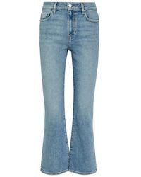 PAIGE - Mason Cropped Boot-Leg Jeans - Lyst