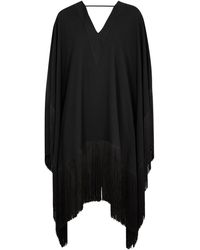 ‎Taller Marmo Very Ross Black Fringe-trimmed Gown