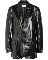 ARMARIUM - Noah Glossed Leather Blazer - Lyst