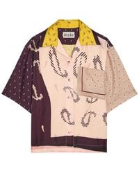 Otzio - Cecilia Printed Silk Shirt - Lyst