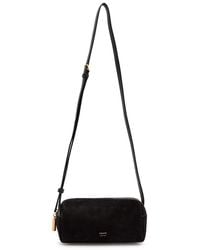 KHAITE - Kye Mini Suede And Leather Cross-Body Bag - Lyst