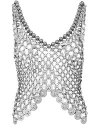 Rabanne - Disc Link Metal Cropped Top - Lyst
