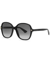 Gucci - Oversized Sunglasses, Sunglasses, , Lenses - Lyst