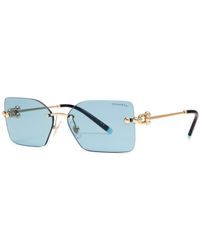 Tiffany & Co. - Rectangle-frame Sunglasses - Lyst