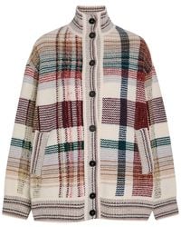 Missoni - Checked Wool-Blend Cardigan - Lyst