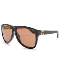 Miu Miu - Butterfly-Frame Sunglasses - Lyst