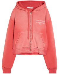 Acne Studios - Logo-Print Cotton Sweatshirt - Lyst