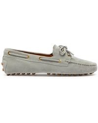 Tod's - Gommino Suede Loafers - Lyst