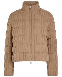 Moncler - Padded Wool And Cashmere-Blend Jacket - Lyst
