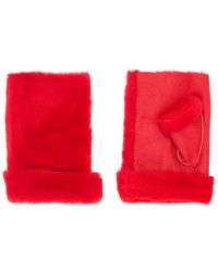 Gushlow & Cole Mini Shearling Mittens - Red