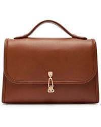 Gabriela Hearst - Leonora Medium Leather Top Handle Bag - Lyst