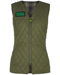 Barbour - X Ganni Betty Reversible Quilted Shell Gilet - Lyst