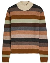 Tory Burch - Striped Wool Top - Lyst