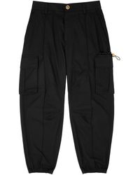 Versace - Cotton-poplin Cargo Trousers - Lyst