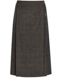 Simone Rocha - Tailored Stretch-Wool Midi Wrap Skirt - Lyst