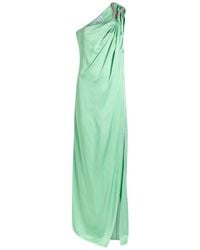 Stella McCartney - Crystal-Embellished One-Shoulder Satin Gown - Lyst