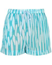 On The Island - Pano Printed Cotton Shorts - Lyst