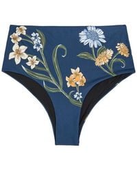Agua Bendita - Floral-Print Bikini Briefs - Lyst