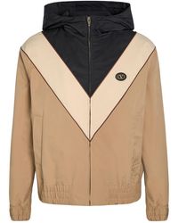 Valentino Garavani - Vlogo Panelled Hooded Stretch-Shell Jacket - Lyst