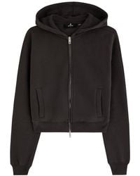 Represent - Owners Club Cropped Hooded Cotton Sweatshirt - Lyst