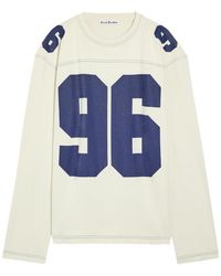 Acne Studios - Printed Long-Sleeve Cotton T-Shirt - Lyst