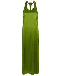 SKIIM - Racer-Back Silk Maxi Dress - Lyst
