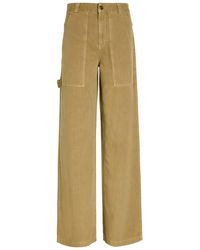 Moncler - Straight-Leg Cotton-Twill Trousers - Lyst