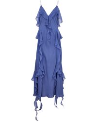 Khaite - Pim Ruffled Silk-georgette Maxi Dress - Lyst