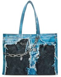 Acne Studios - Printed Denim Tote Bag - Lyst