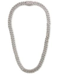 CERNUCCI - Iced Prong Cuban Necklace - Lyst