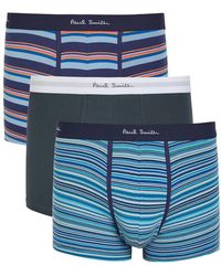 Paul Smith - Striped Stretch-Cotton Boxer Trunks - Lyst